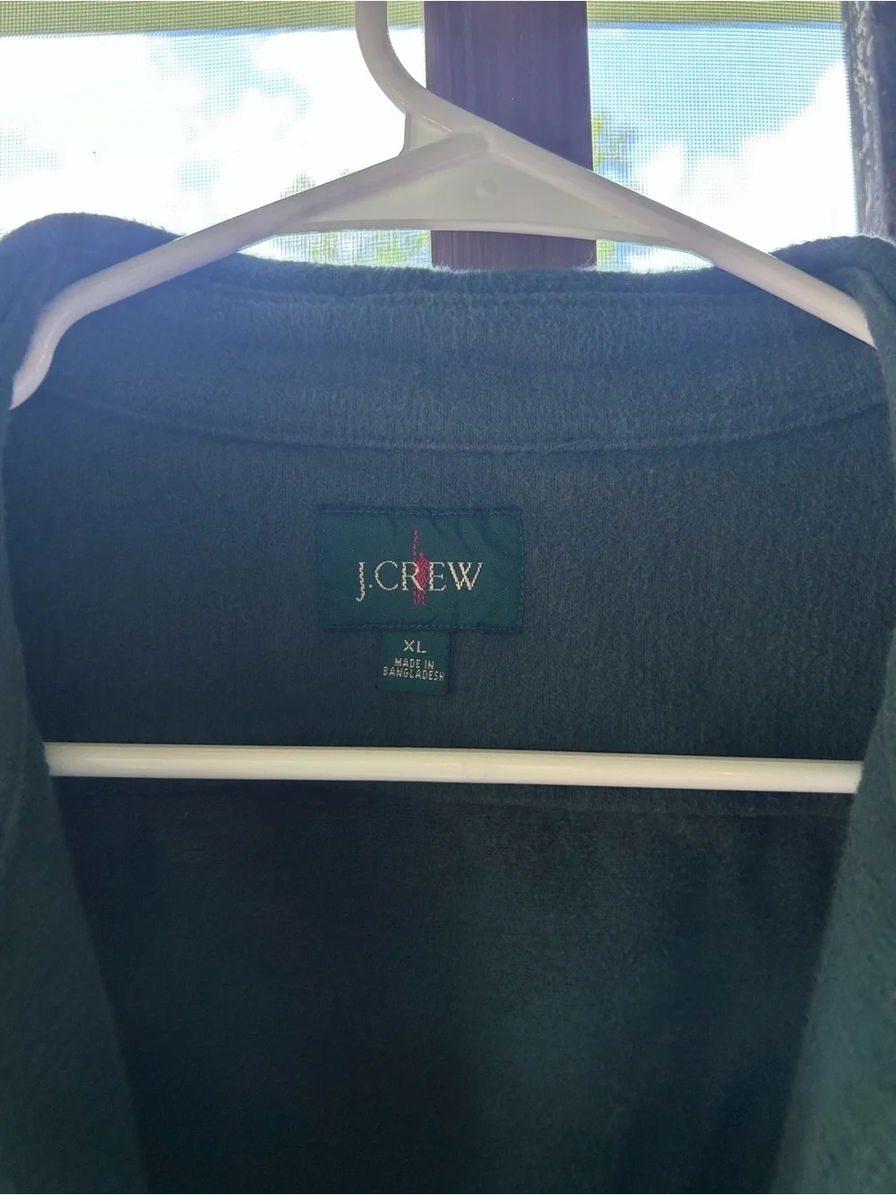J crew Heavyweight chamois workshirt Hunting Green Chamois xl